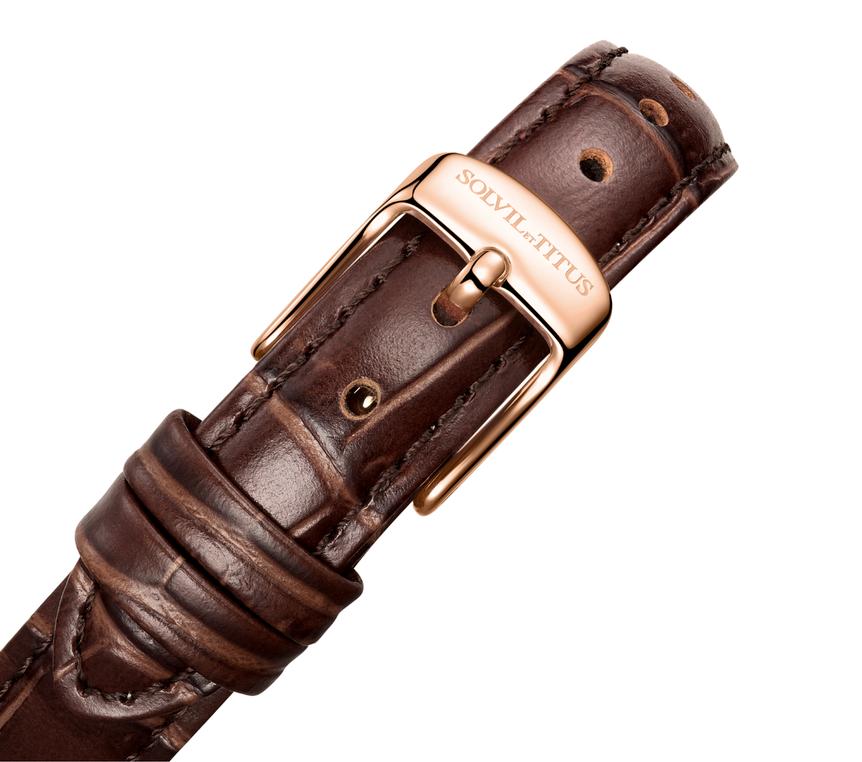 Barista三針日期顯示石英皮革腕錶 W06-03326-005