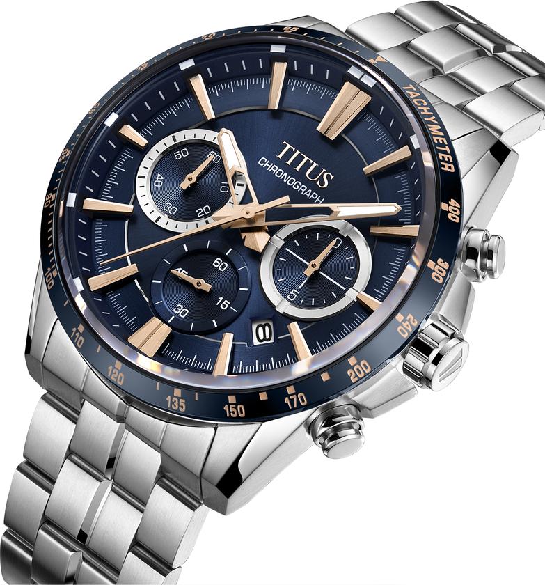 Saber Chronograph Quartz Stainless Steel Watch W06-03337-006