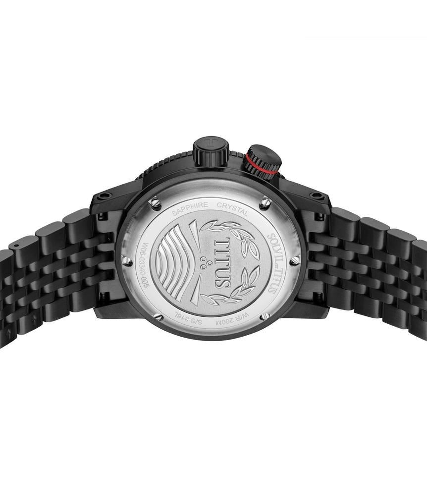 Fort三針日期顯示自動機械不鏽鋼腕錶 W06-03340-005