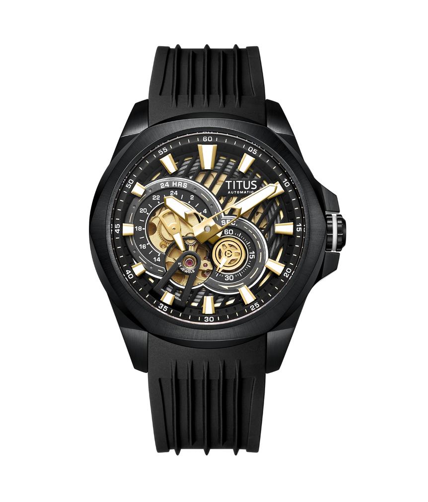 Quest Multi-Function Mechanical Silicone Watch W06-03342-001