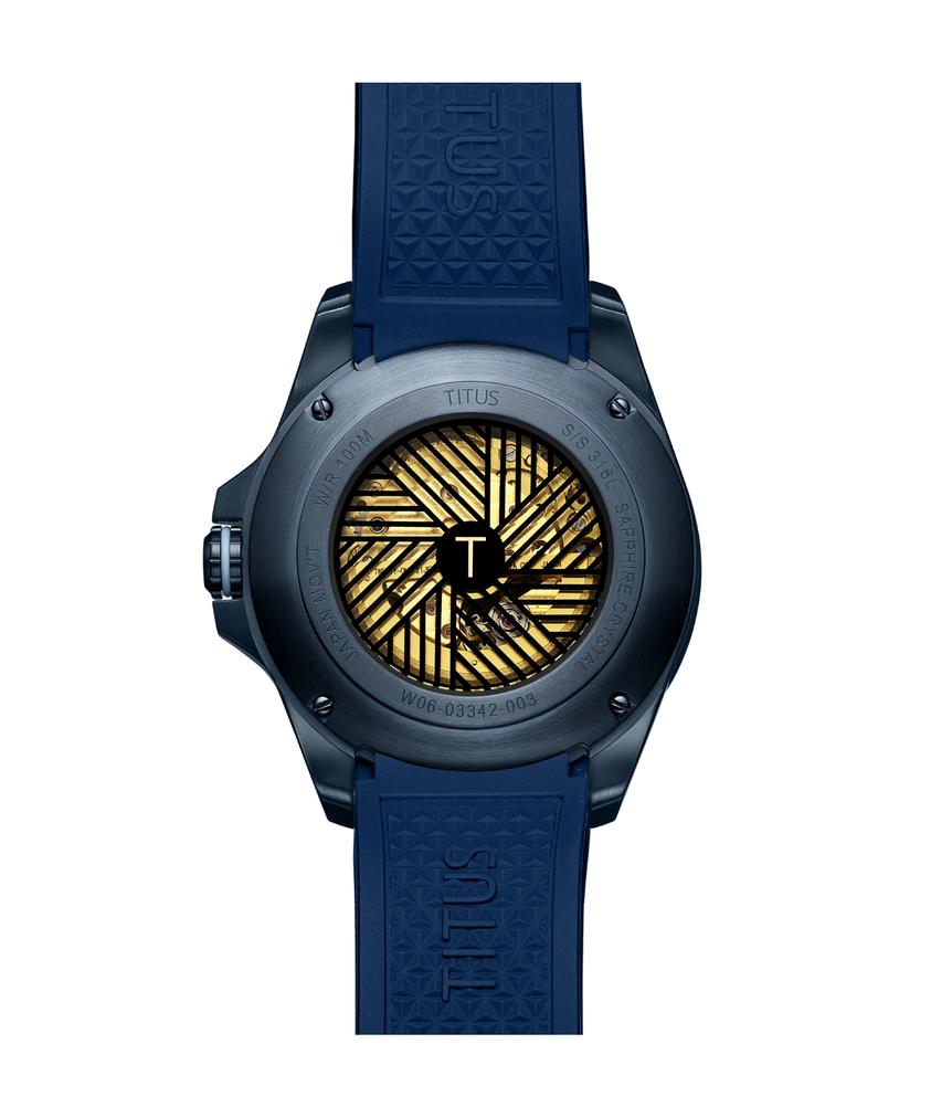 Quest多功能自動機械矽膠腕錶 W06-03342-003