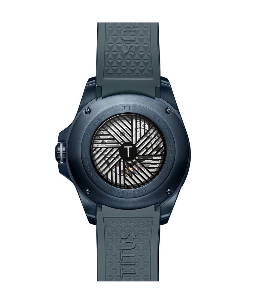 Quest多功能自動機械矽膠腕錶 W06-03342-004