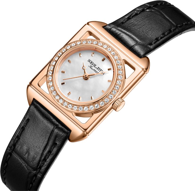 The Letter 3 Hands Quartz Leather Watch W06-03344-002