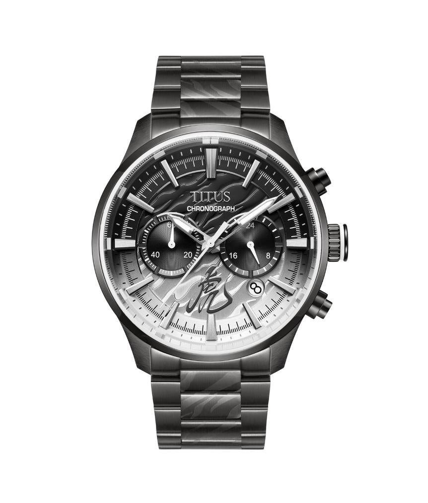 Saber Chronograph Quartz Stainless Steel / Leather Watch W06-03359-001