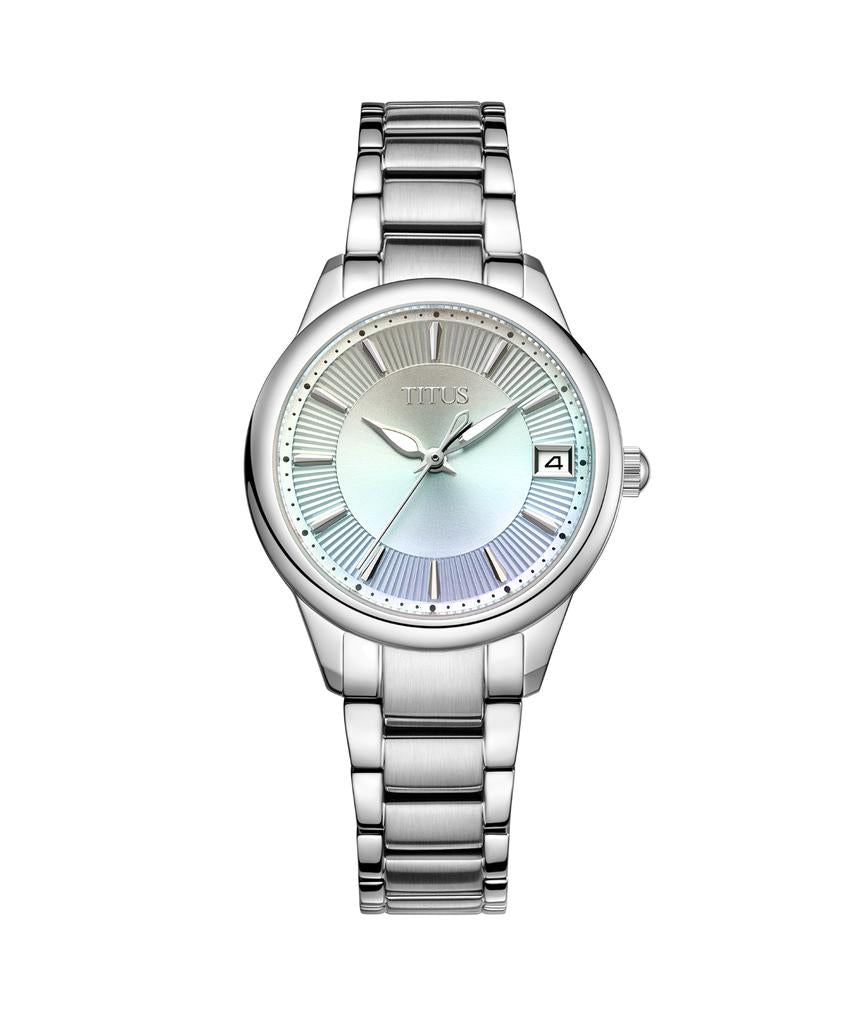 Fair Lady Hands Date Quartz Stainless Steel Watch W06-03373-001