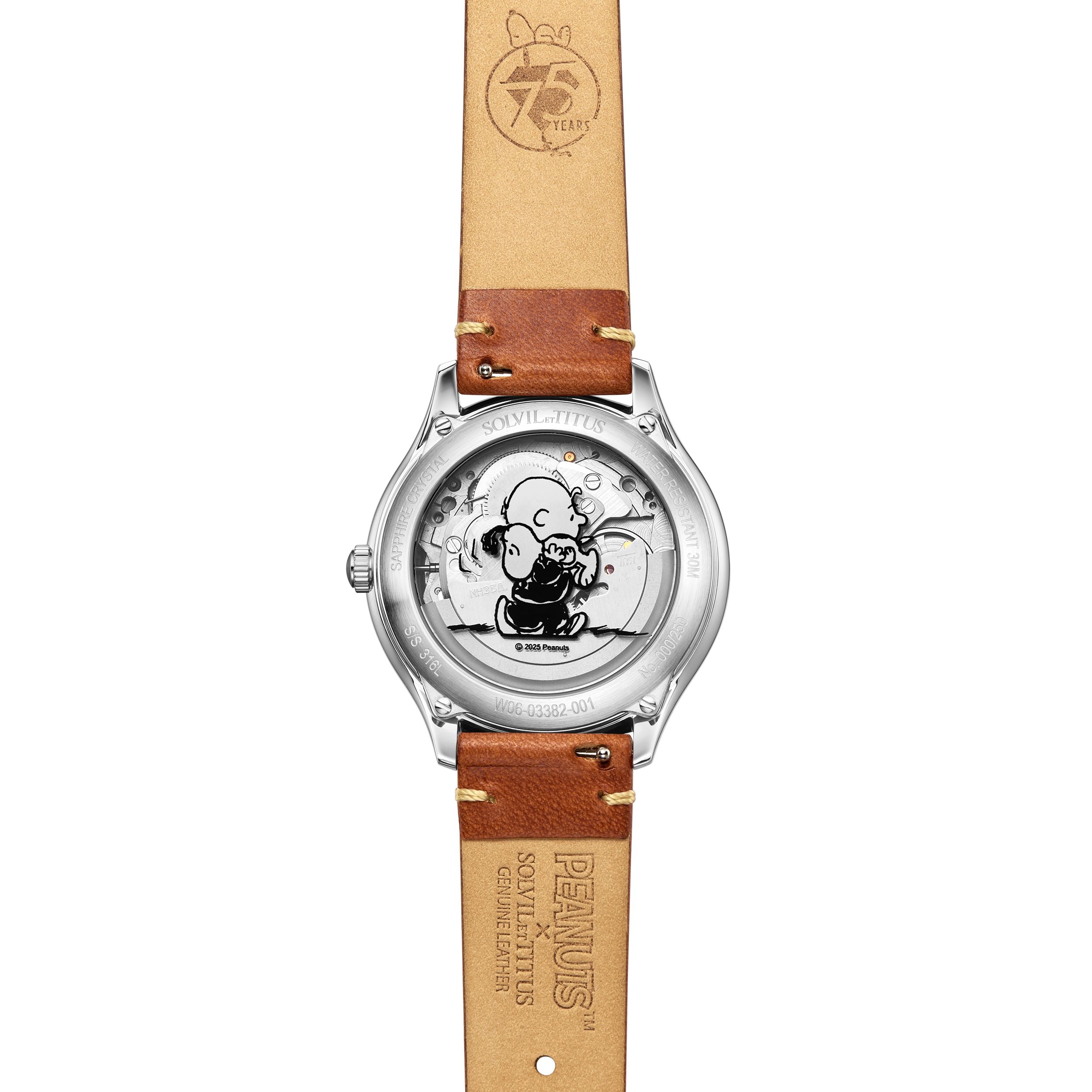 Classicist系列《Peanuts 75th Anniversary》限量版自動機械腕錶(限量250枚) W06-03382-001