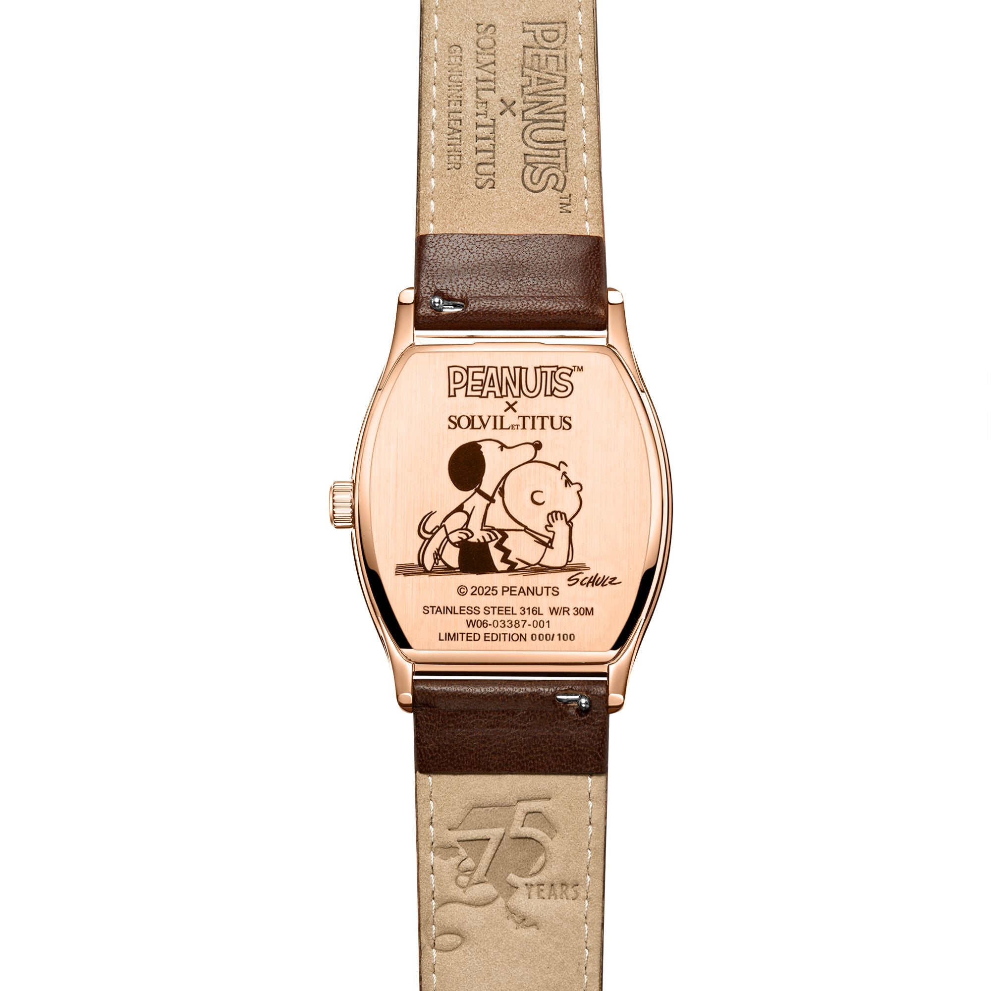 Barista Collection <Peanuts 75th Anniversary> Limited Edition Multi-function Watch (Men's Version) (Limited to 100 pieces) W06-03387-001