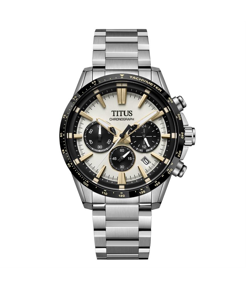 四宝 Saber Chronograph Quartz Stainless Steel Watch W06-03401-004