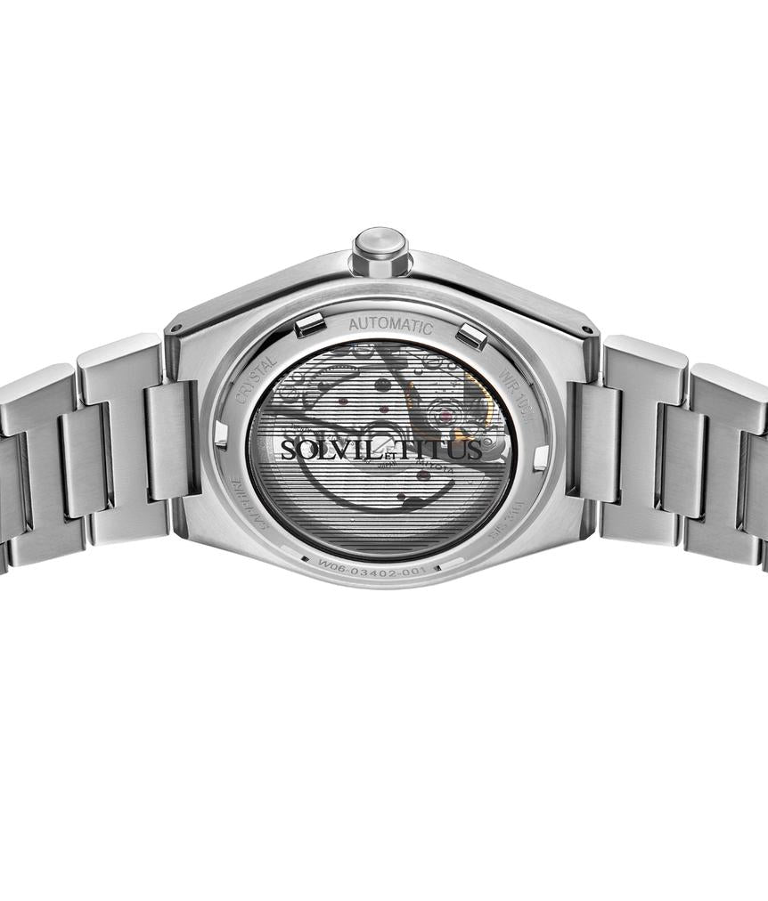 Exquisite 3 Hands Mechanical Stainless Steel Watch W06-03402-001