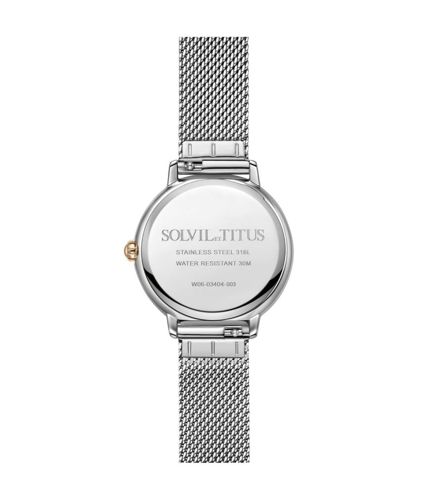 Fashionista多功能晝夜顯示石英不鏽鋼腕錶 W06-03404-003