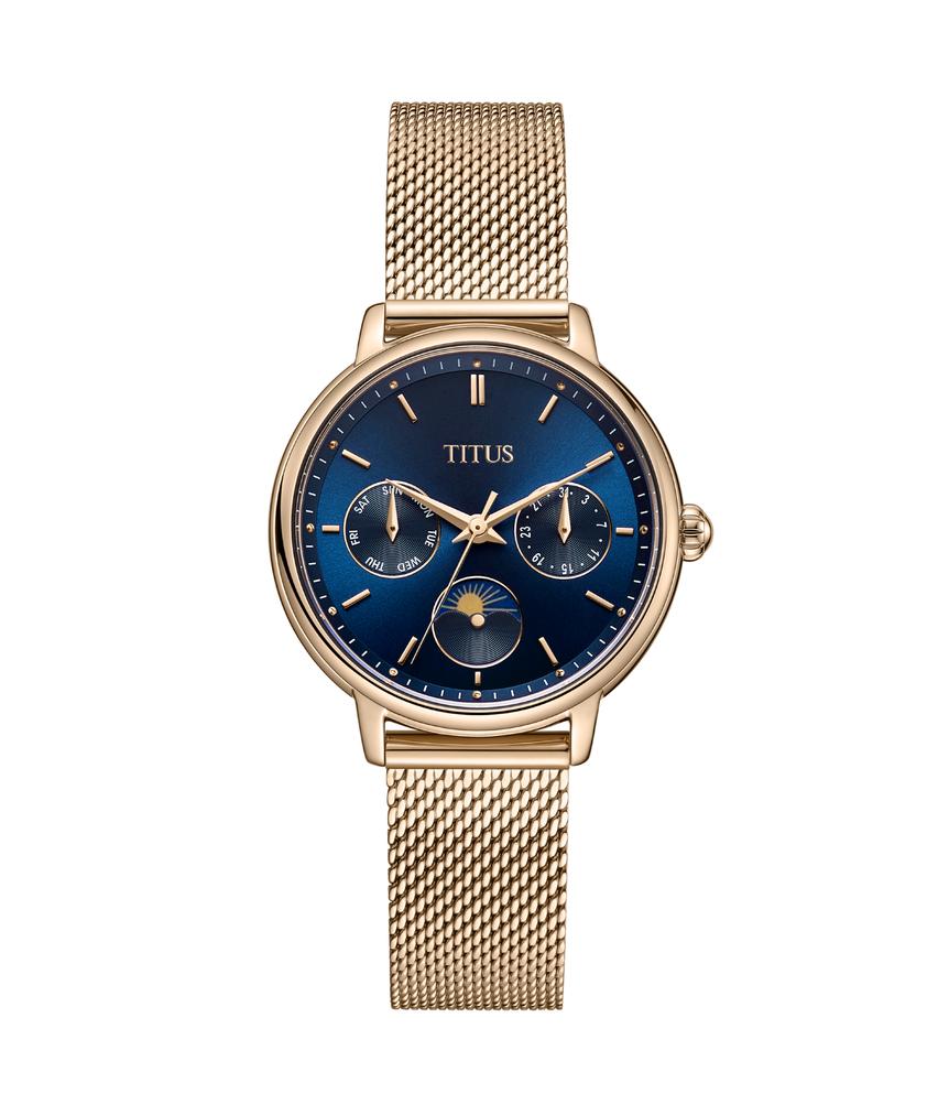 Fashionista多功能晝夜顯示石英不鏽鋼腕錶 W06-03404-005