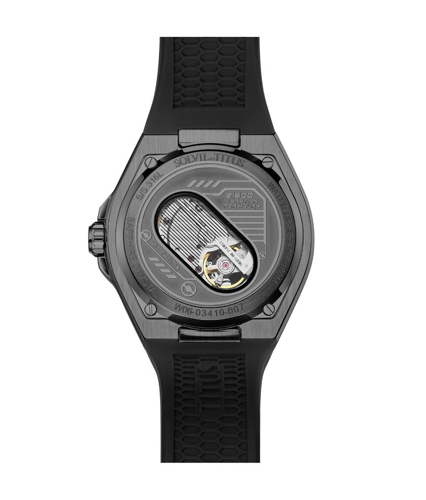 Voyager多功能自動機械矽膠腕錶 W06-03410-007