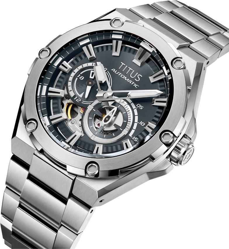 Voyager Multi-Function Mechanical Stainless Steel Watch W06-03410-012