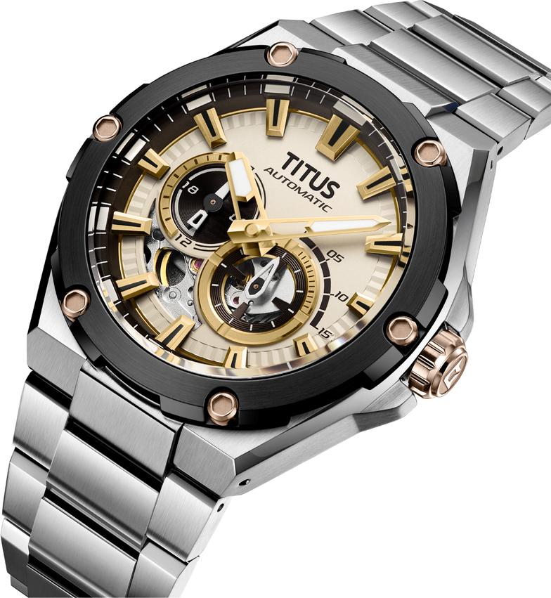 Voyager Multi-Function Mechanical Stainless Steel Watch W06-03410-013