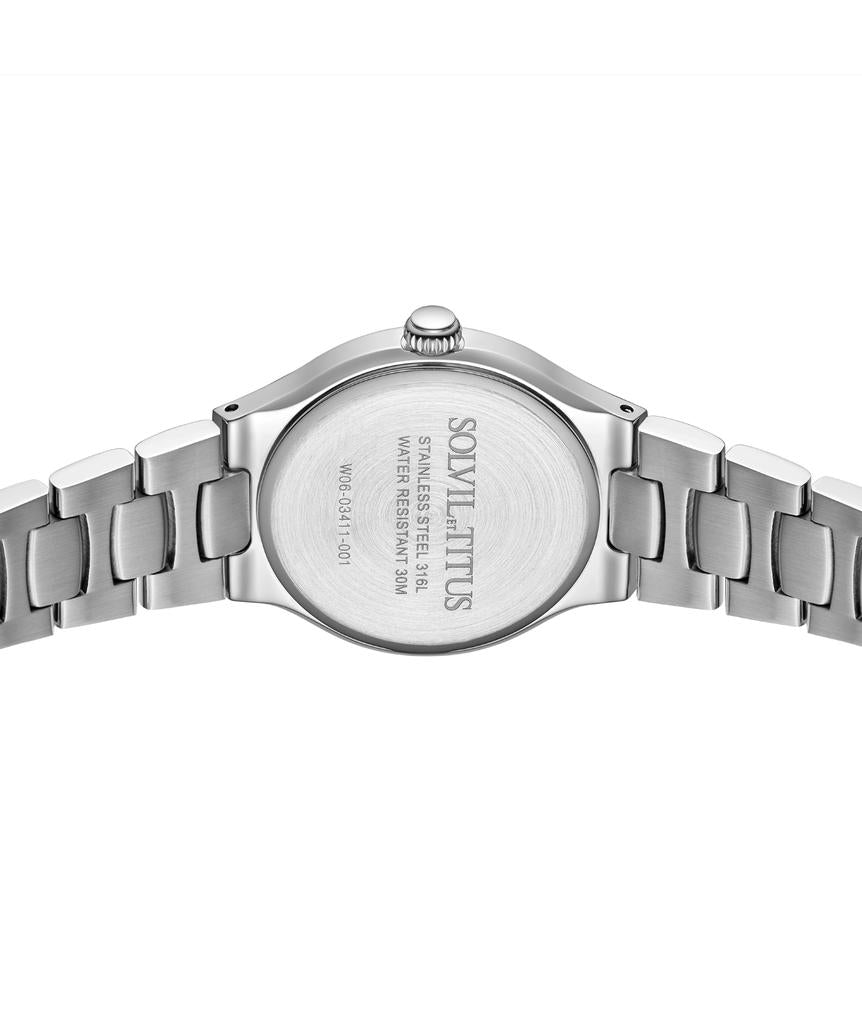 Fair Lady三針石英不鏽鋼腕錶 W06-03411-001