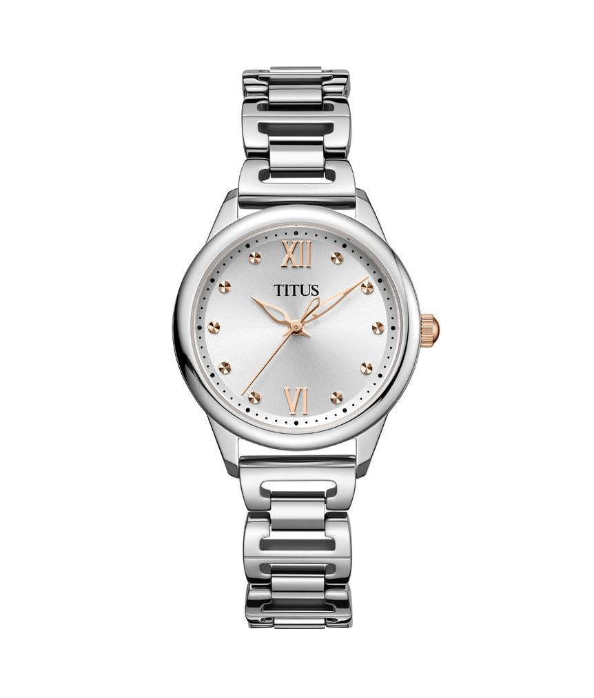 Fashionista三針石英不鏽鋼腕錶 W06-03425-002