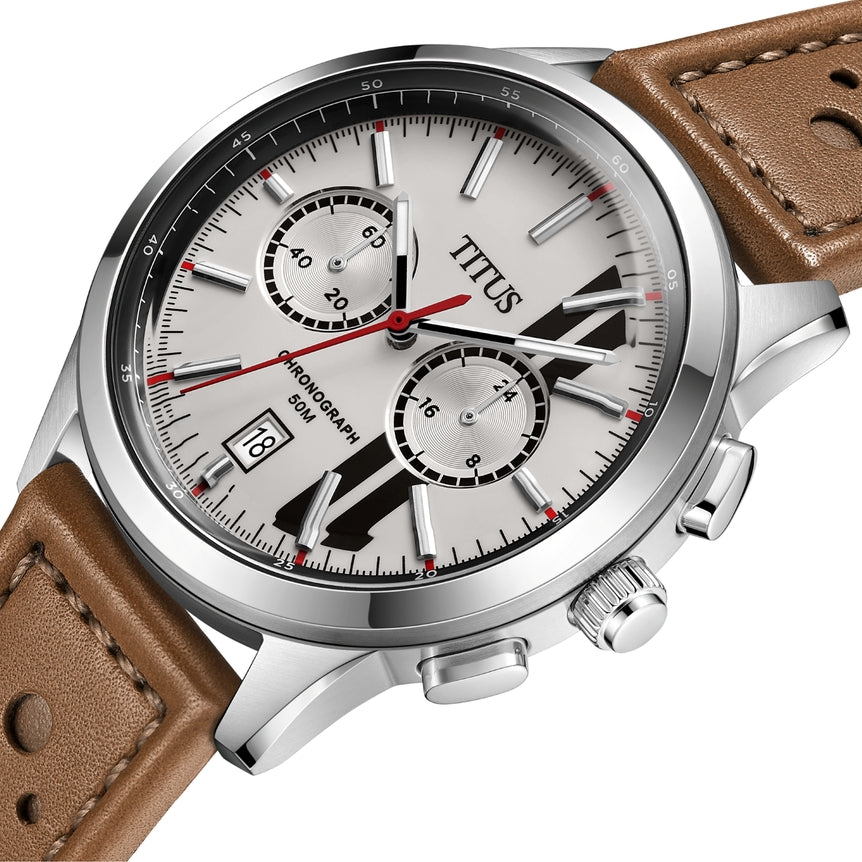 Bravo Chronograph Quartz Leather Watch W06-03236-018