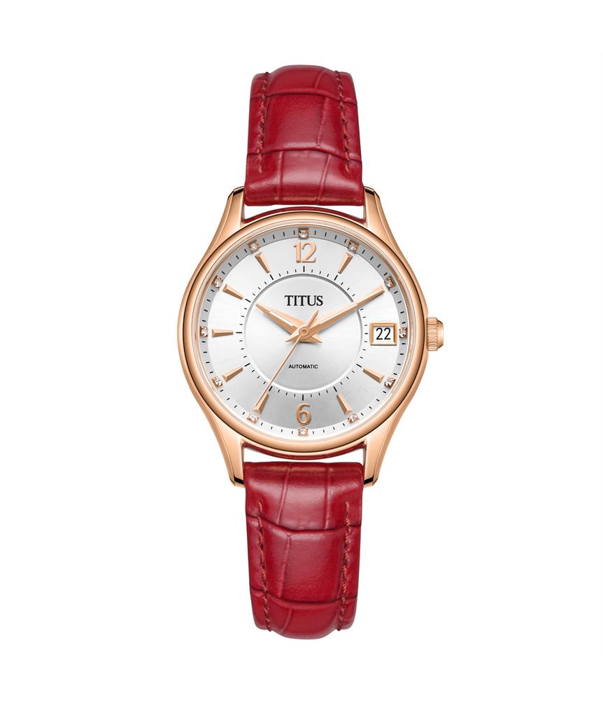 Classic 3 Hands Date Automatic Leather Watch W06-03275-002