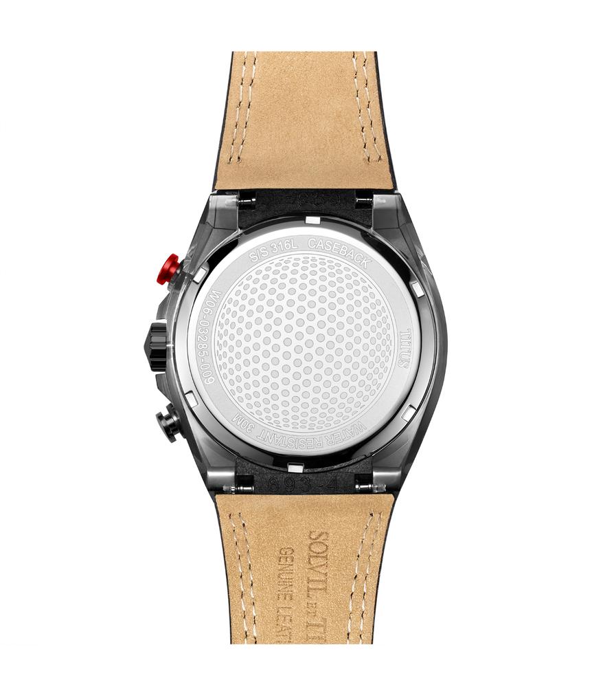 Modernist計時石英皮革腕錶 W06-03285-009