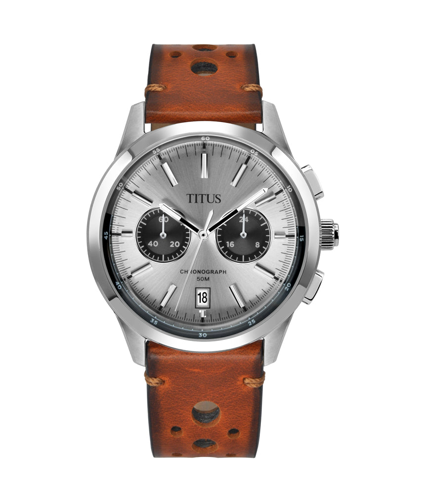 Bravo Chronograph Quartz Leather Watch W06-03236-010