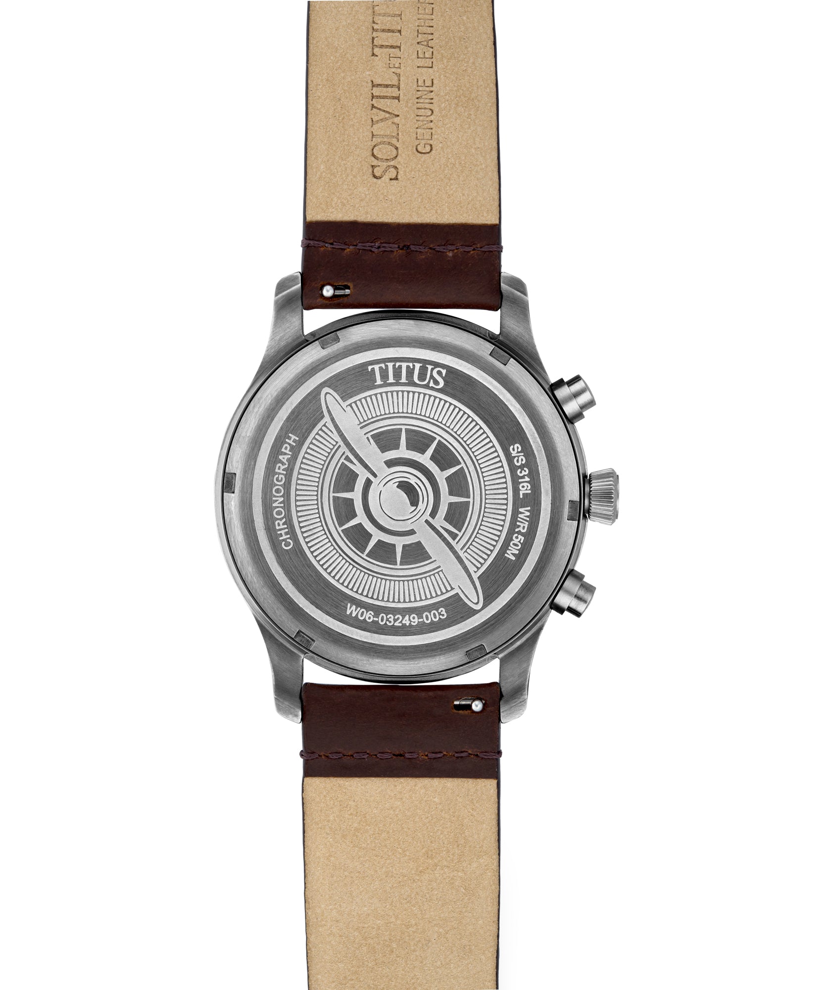 Modernist Chronograph Quartz Leather Watch W06-03249-003