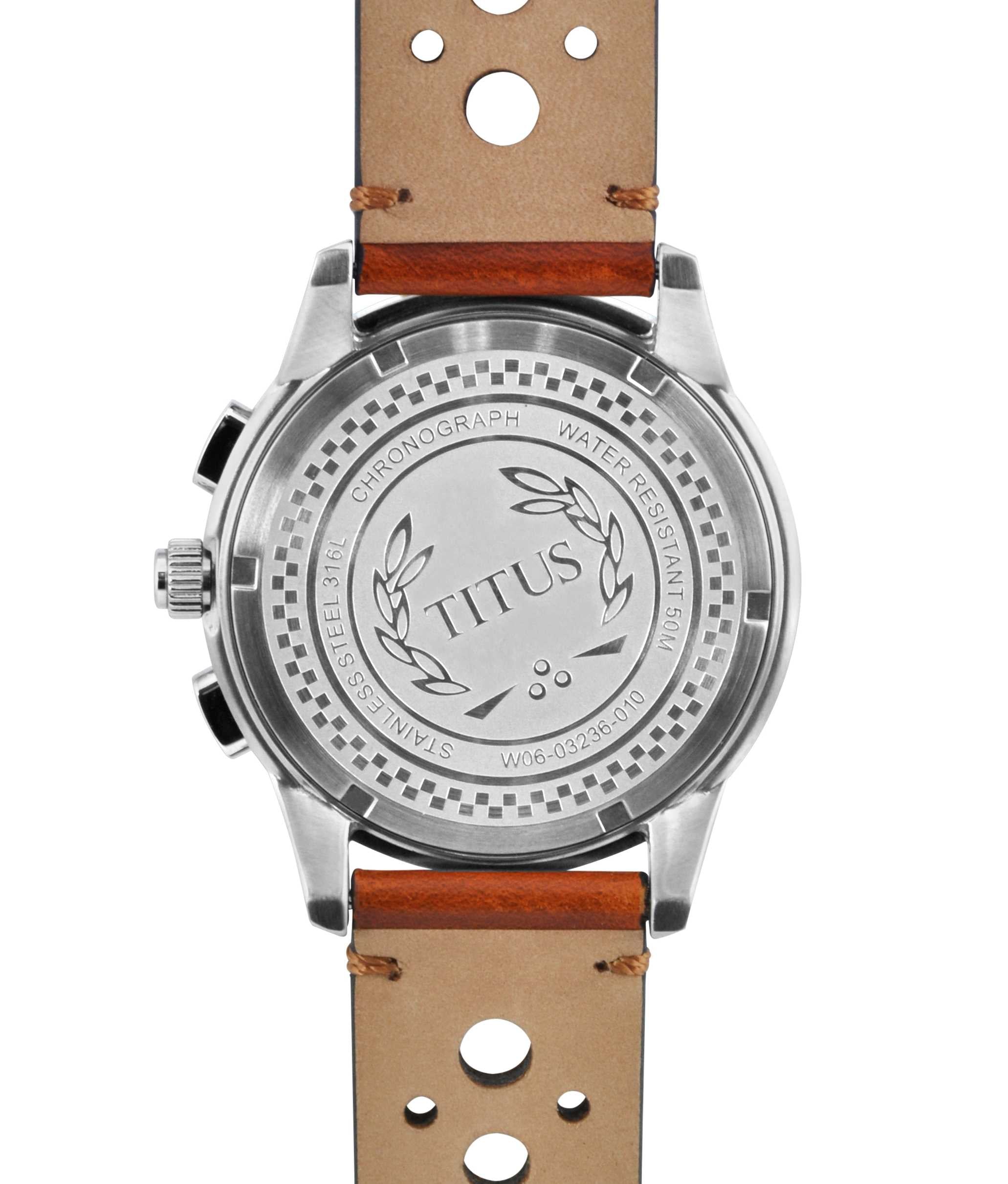 Bravo Chronograph Quartz Leather Watch W06-03236-010