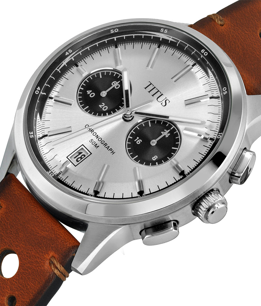 Bravo Chronograph Quartz Leather Watch W06-03236-010