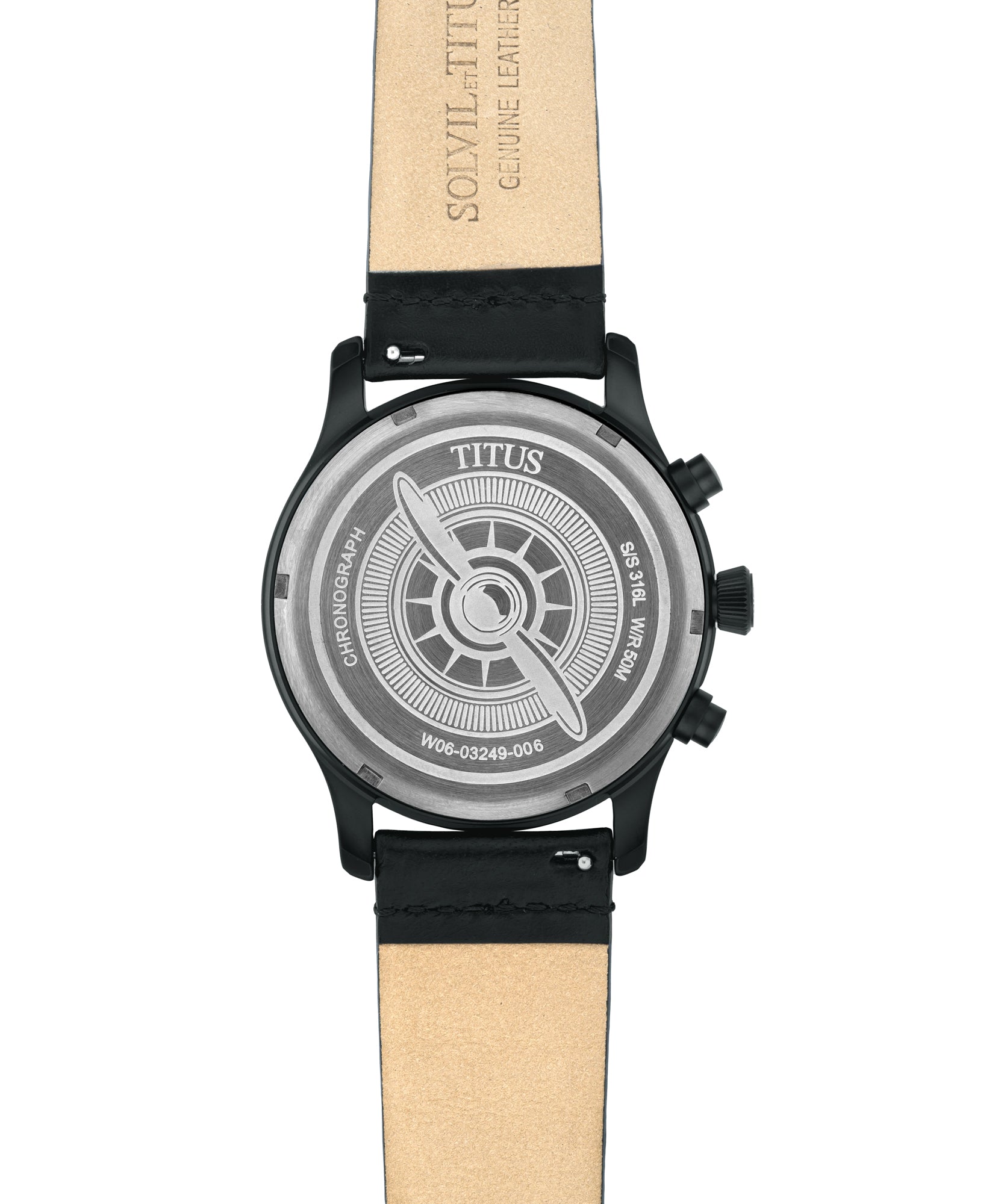 Modernist Chronograph Quartz Leather Watch W06-03249-006