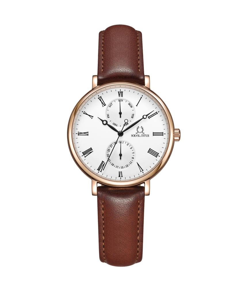 Classicist Multi-Function Quartz Leather Watch W06-03199-005