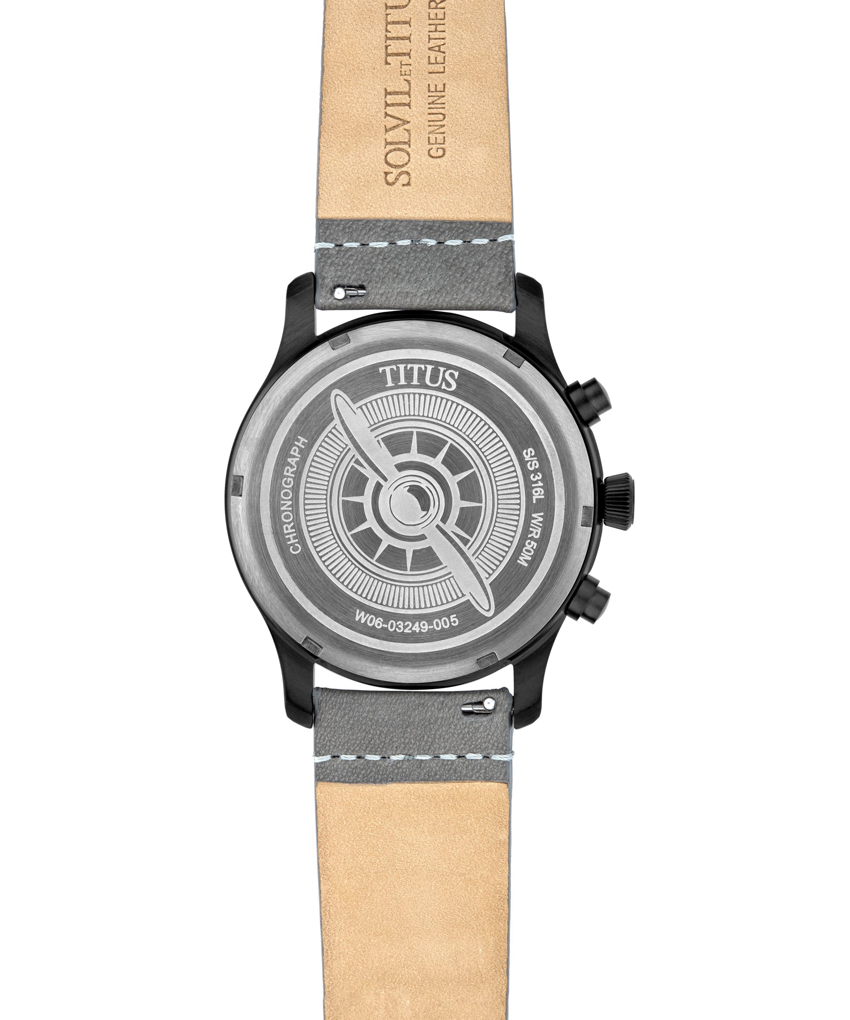 Modernist Chronograph Quartz Leather Watch W06-03249-005