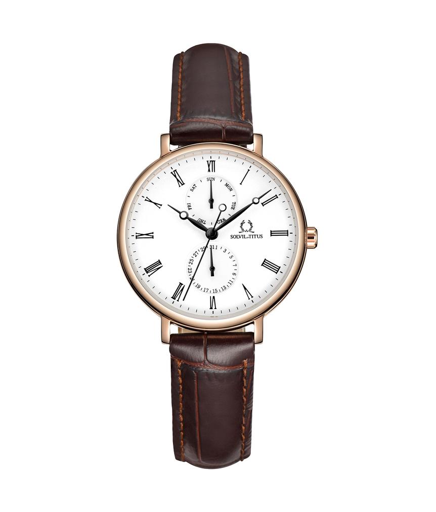 Classicist Multi-Function Quartz Leather Watch W06-03022-002