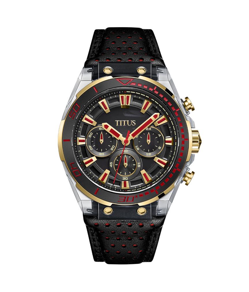 Modernist Chronograph Quartz Leather Watch W06-03297-002