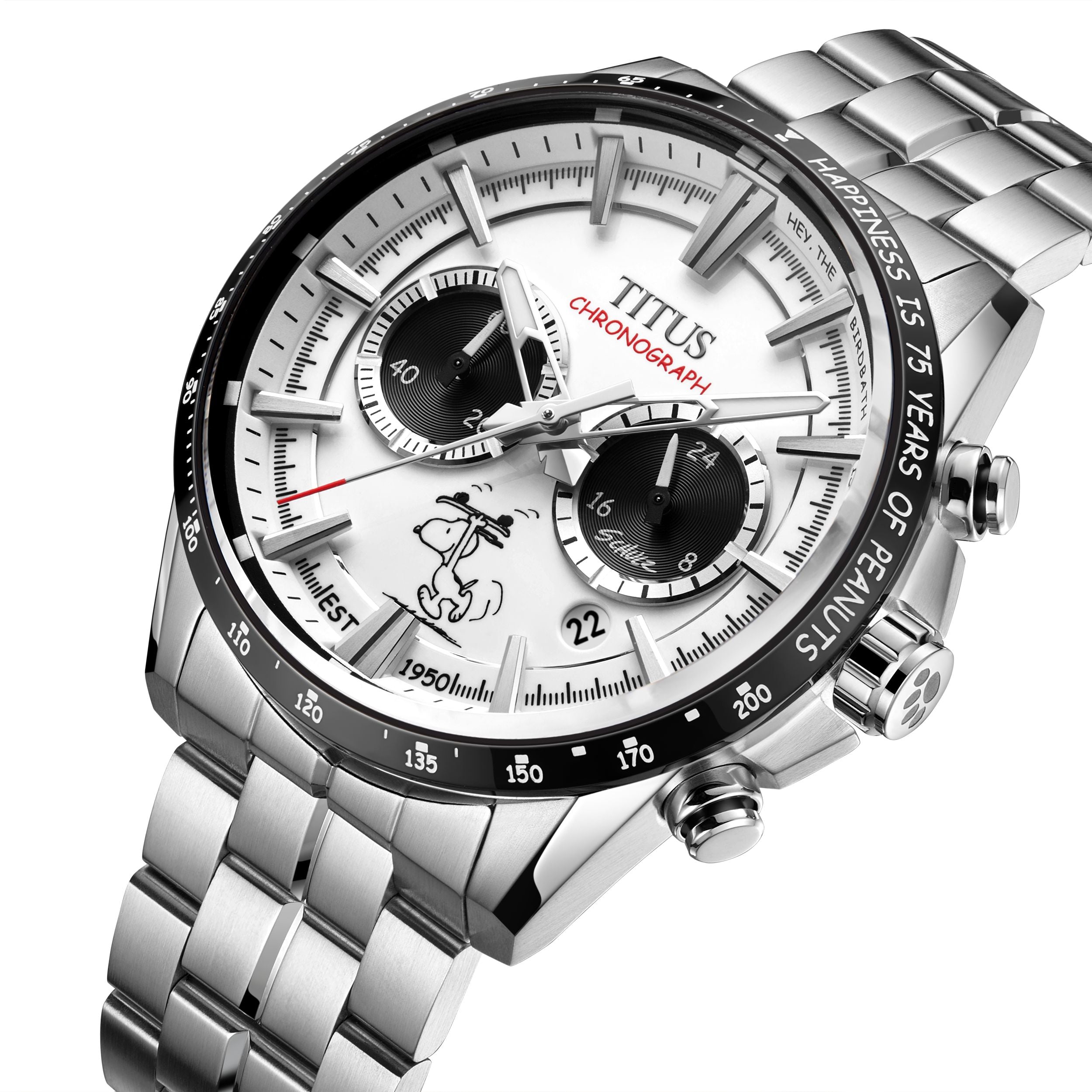 Saber Collection <Peanuts 75th Anniversary> Limited Edition Chronograph Watch (Limited to 100 pieces) W06-03390-001