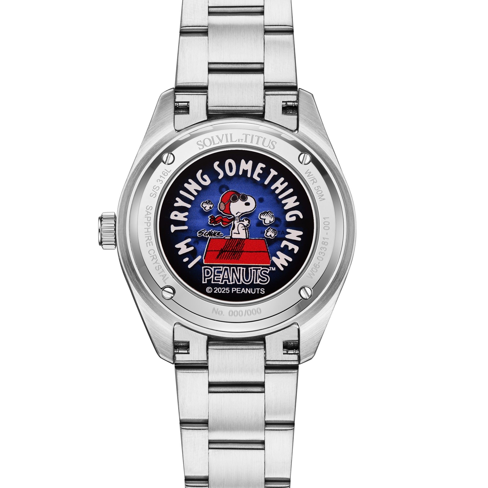 Cervus Collection <Peanuts 75th Anniversary> Limited Edition Automatic Mechanical Watch (Limited to 100 sets) W06-03381-001