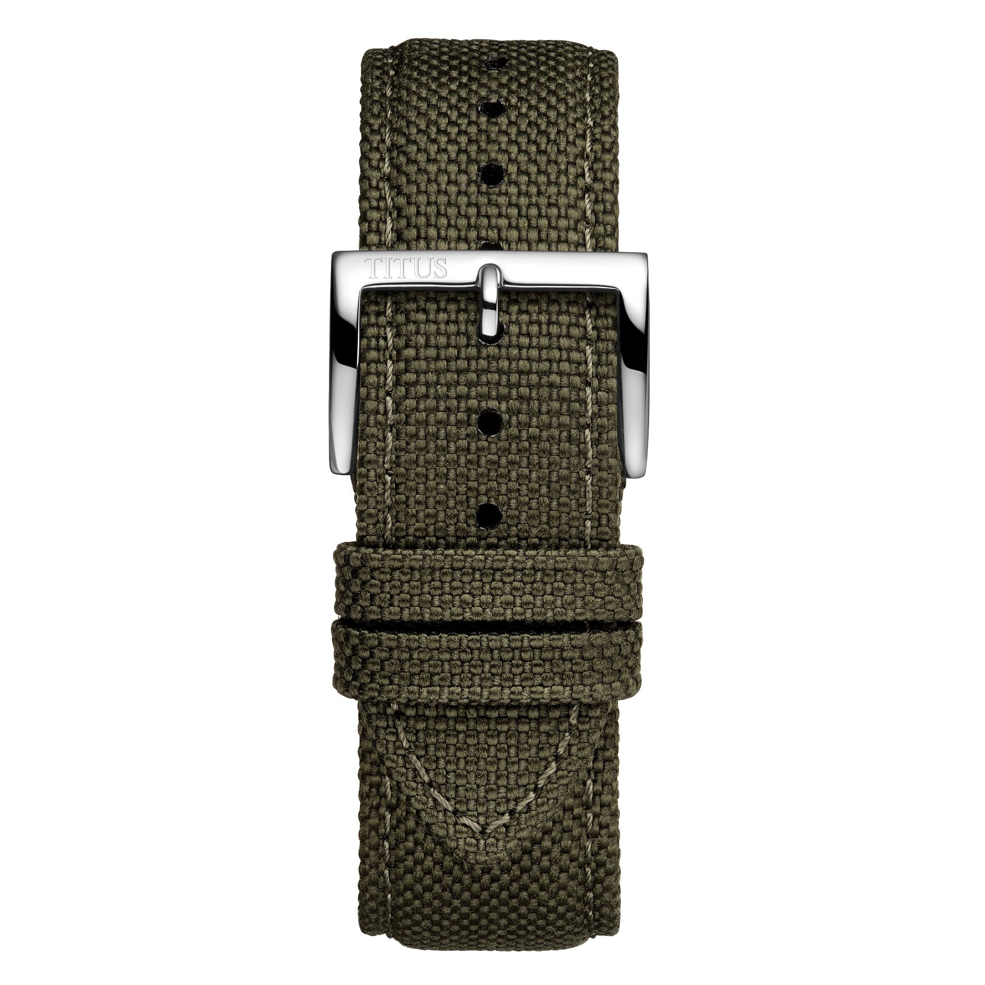 22mm Military Green Nylon Watch Strap T06-015-38-181