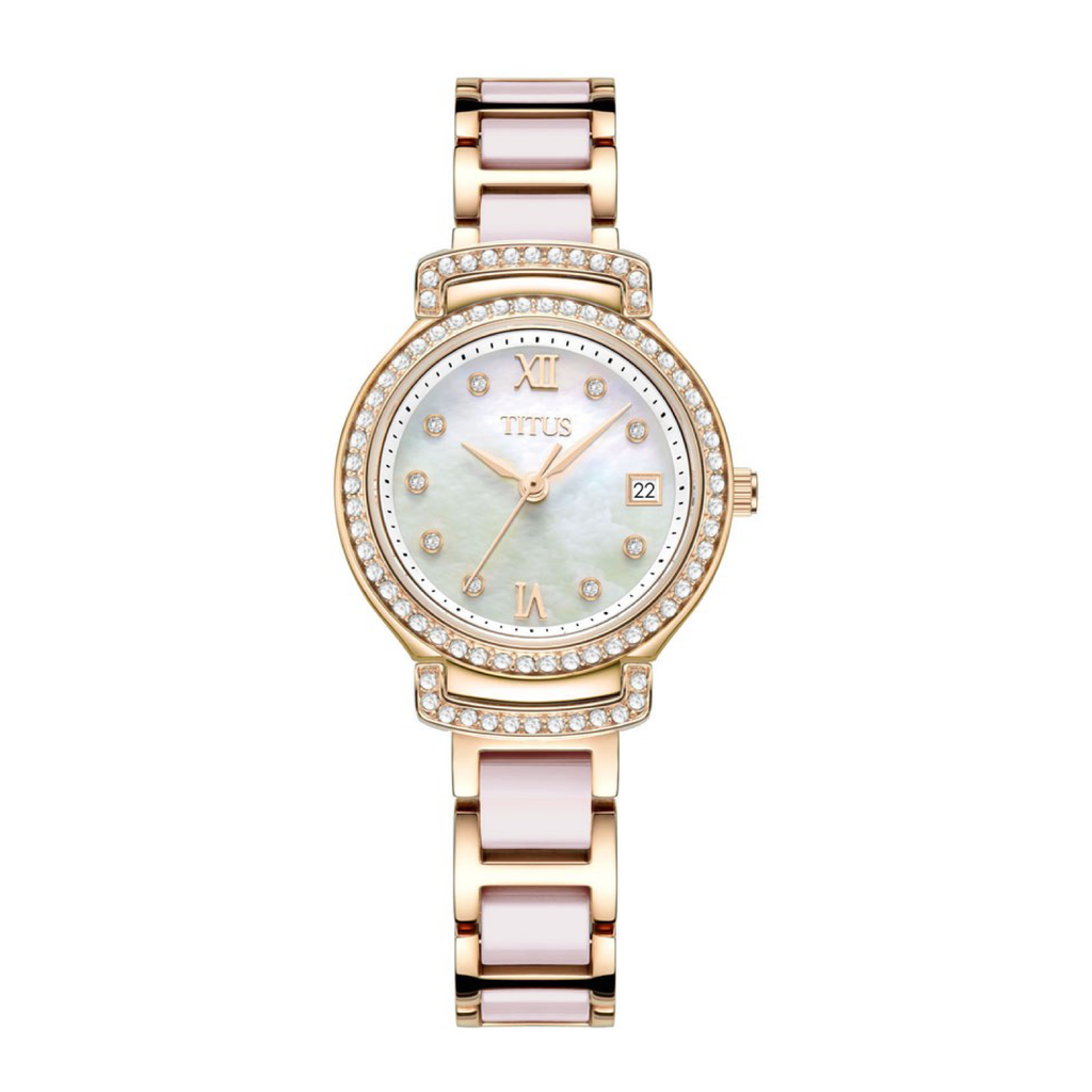 Fair Lady 3 Hands Date Quartz Stainless Steel with Ceramic