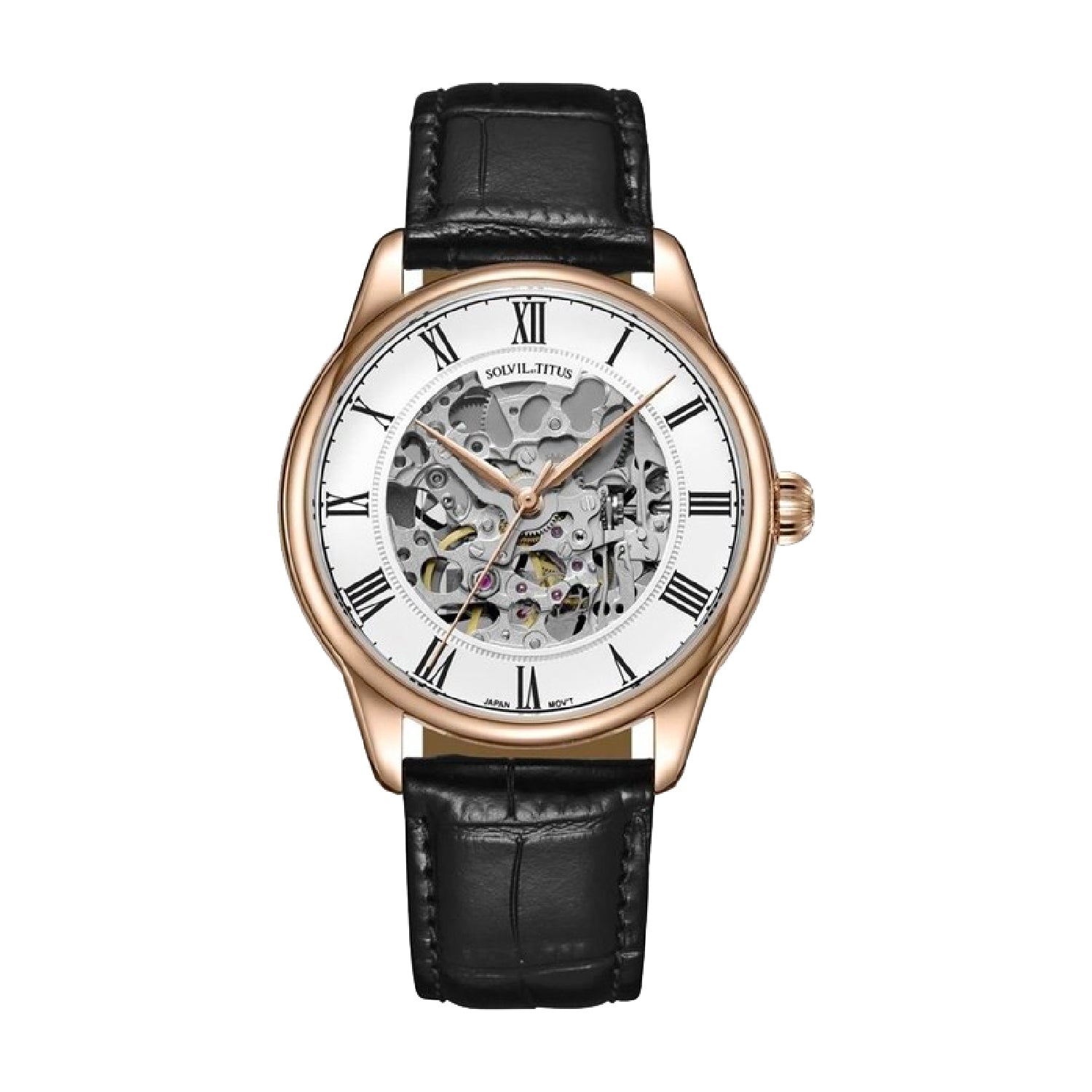 Classic 3 Hands Mechanical Leather Watch W06-03234-003