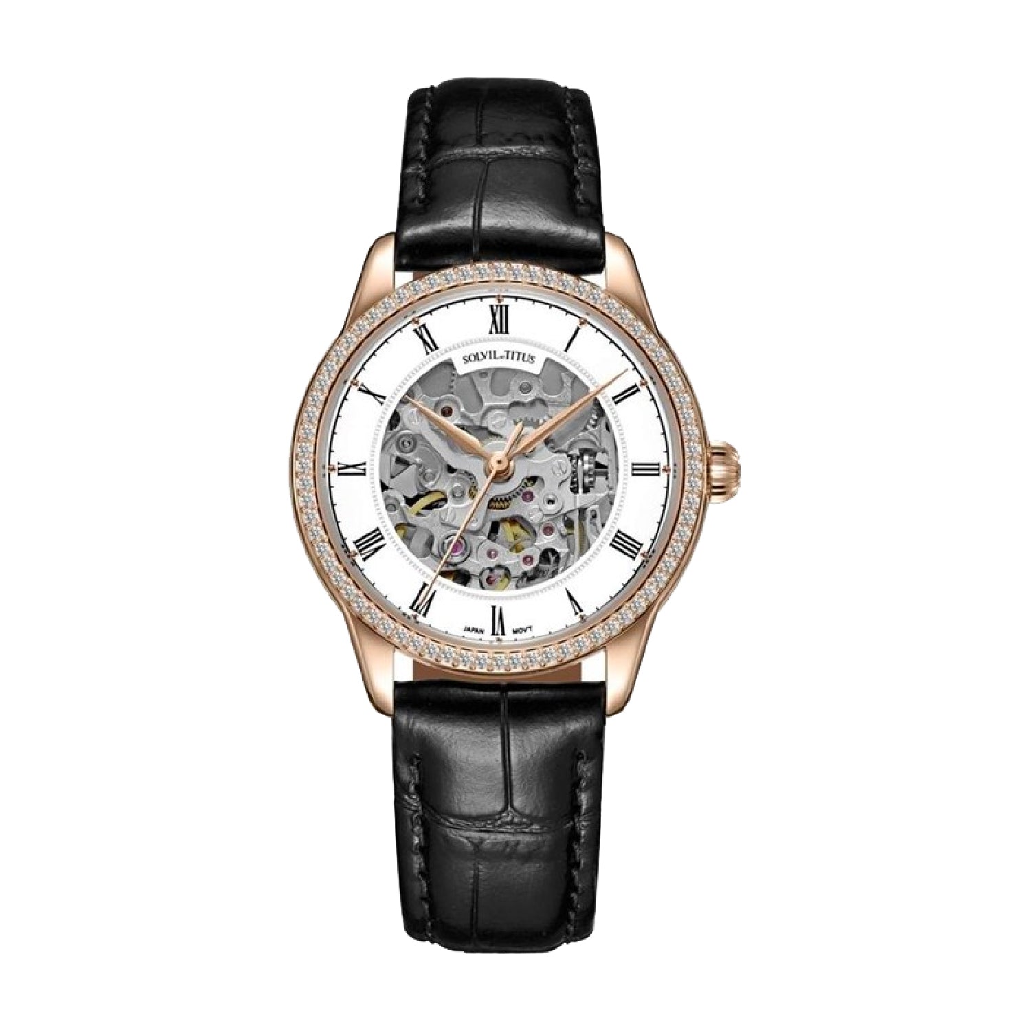 Classic 3 Hands Mechanical Leather Watch W06-03235-003