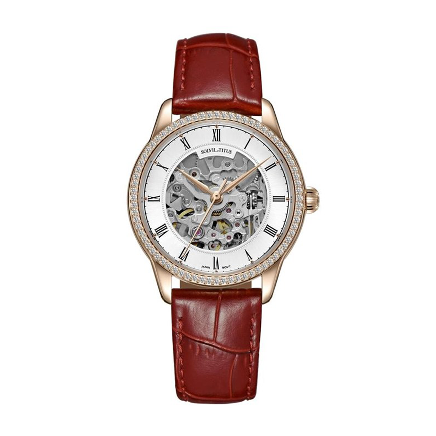 Classic 3 Hands Mechanical Leather Watch W06-03235-004
