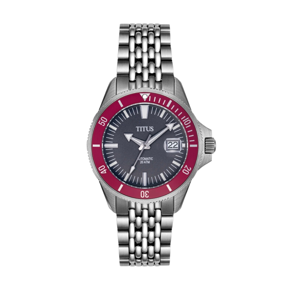 Valor三針日期顯示自動機械不鏽鋼腕錶 W06-03250-004