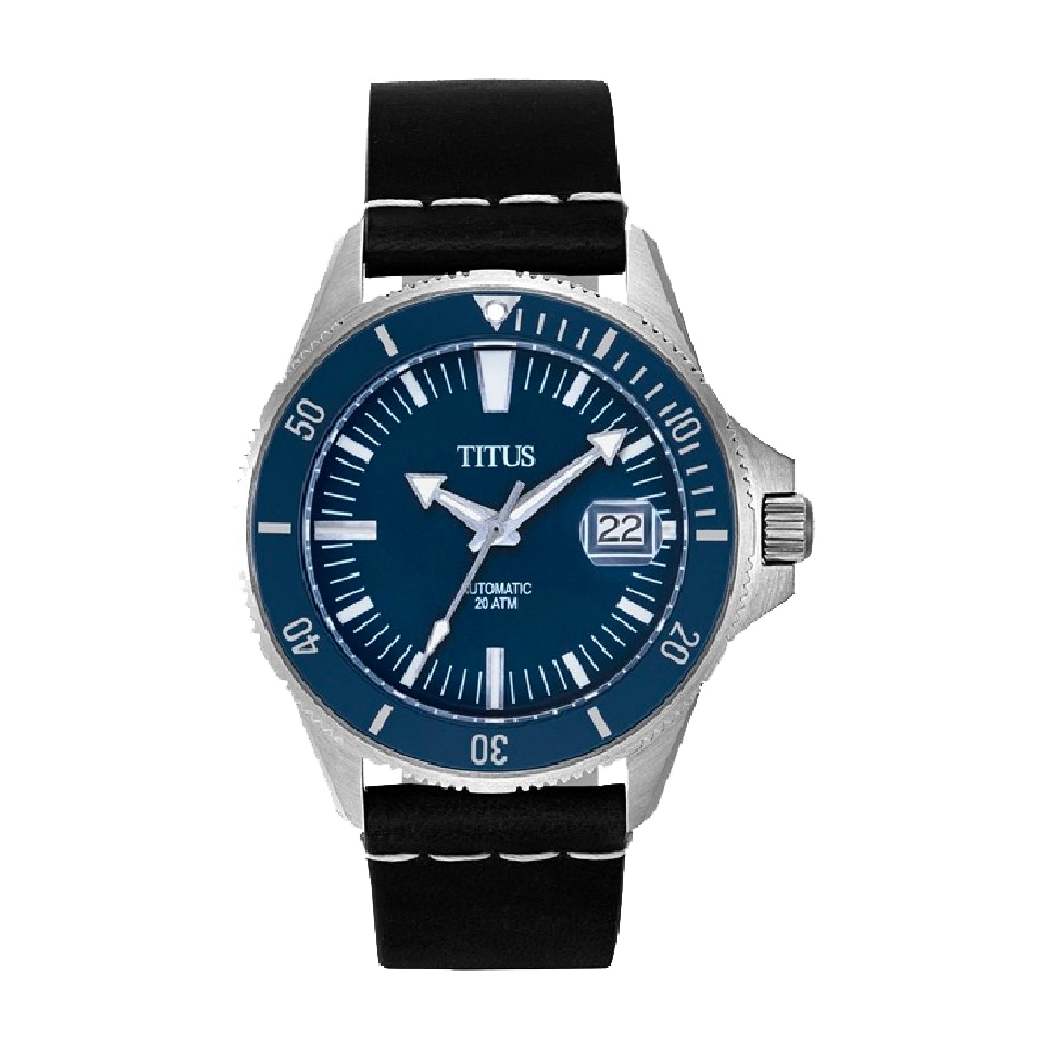 Valor 3 Hands Date Mechanical Leather Watch W06-03250-006