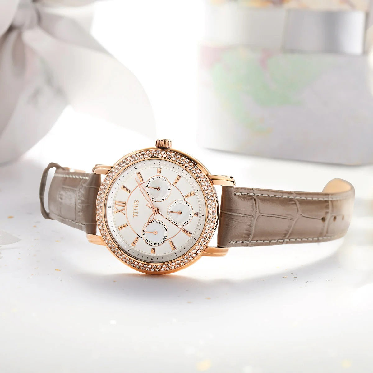 Fashionista Multi-Function Quartz Leather Watch W06-03251-007