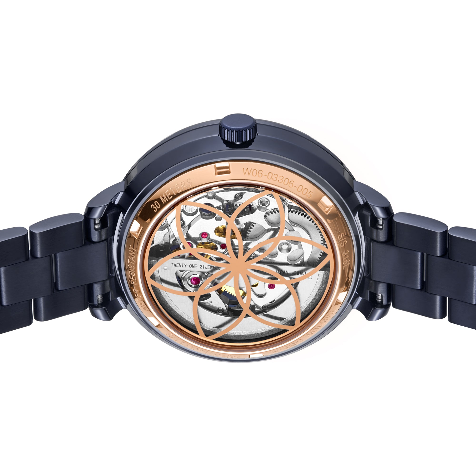 Enlight 3 Hands Automatic Stainless Steel Watch W06-03306-005