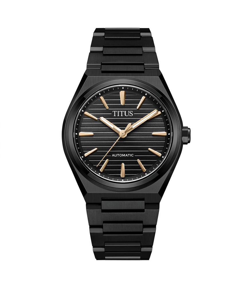 Vinyl 3 Hands Mechanical Stainless Steel Watch W06-03402-010