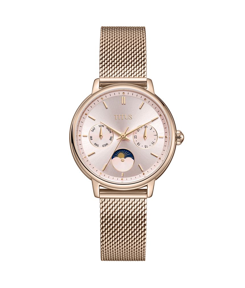 Fashionista Multi-function Day & Night Quartz Stainless Steel Watch W06-03404-009