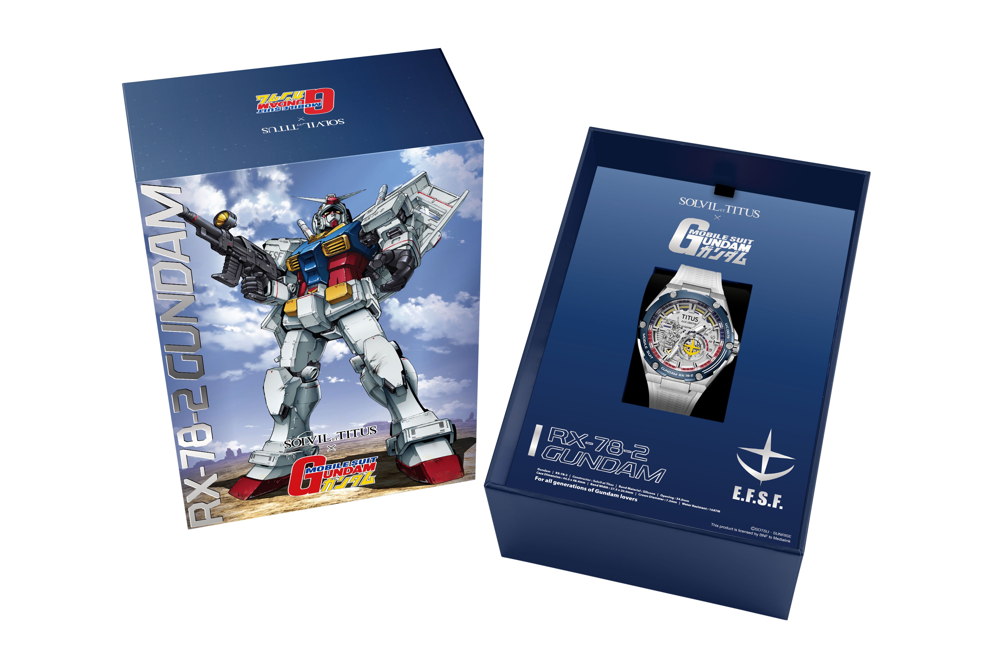 Voyager Collection "RX-78-2 Gundam" Limited-Edition Automatic Mechanical Watch (White Silicone Strap) (Limited to 200 pcs) W06-03405-002