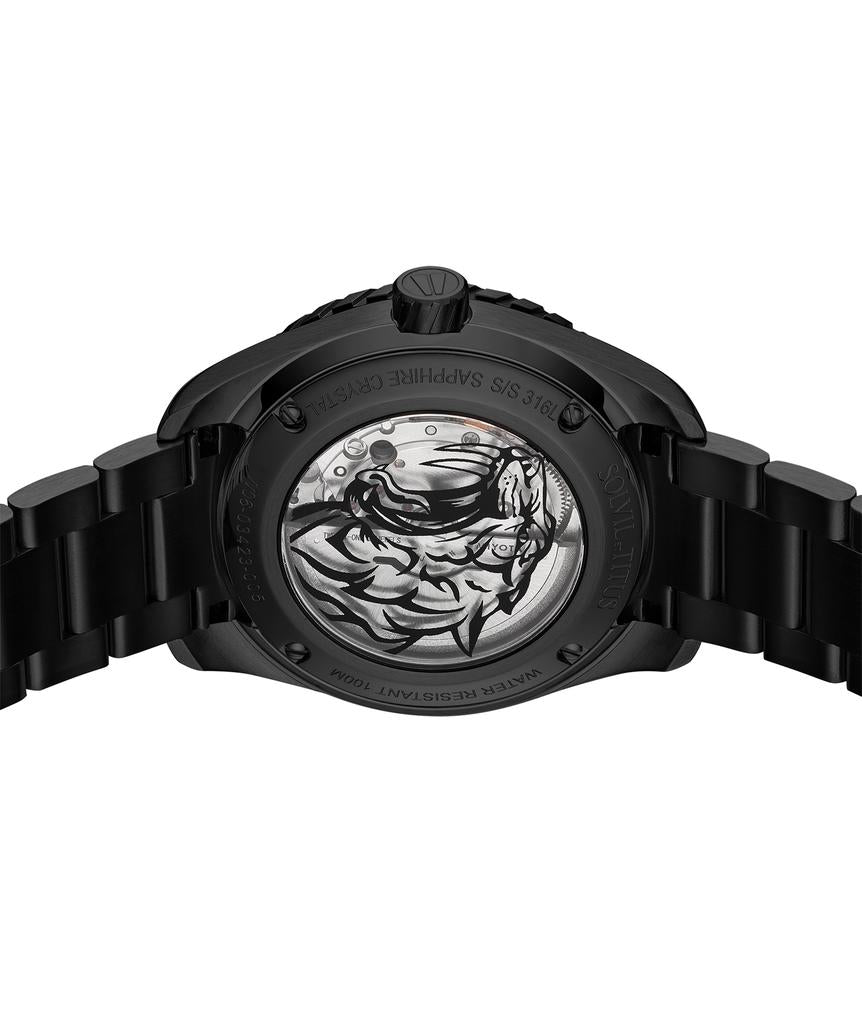 Saber 3 Hands Date Automatic Stainless Steel Watch W06-03423-005