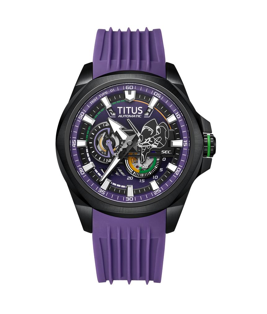 Solvil et Titus x EVANGELION Multi-Function Mechanical Silicone Watch W06-03426-001