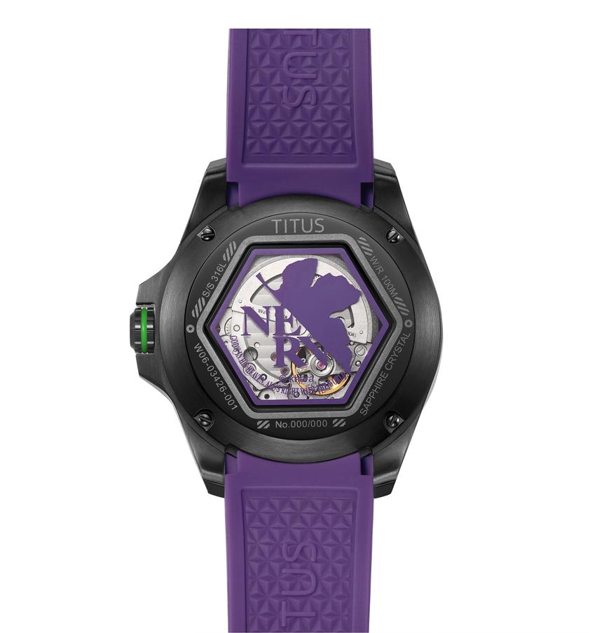 Solvil et Titus x EVANGELION Multi-Function Mechanical Silicone Watch W06-03426-001