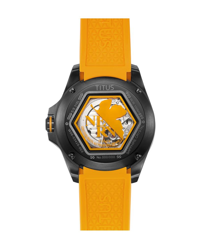 Solvil et Titus x EVANGELION Multi-Function Mechanical Silicone Watch W06-03426-003
